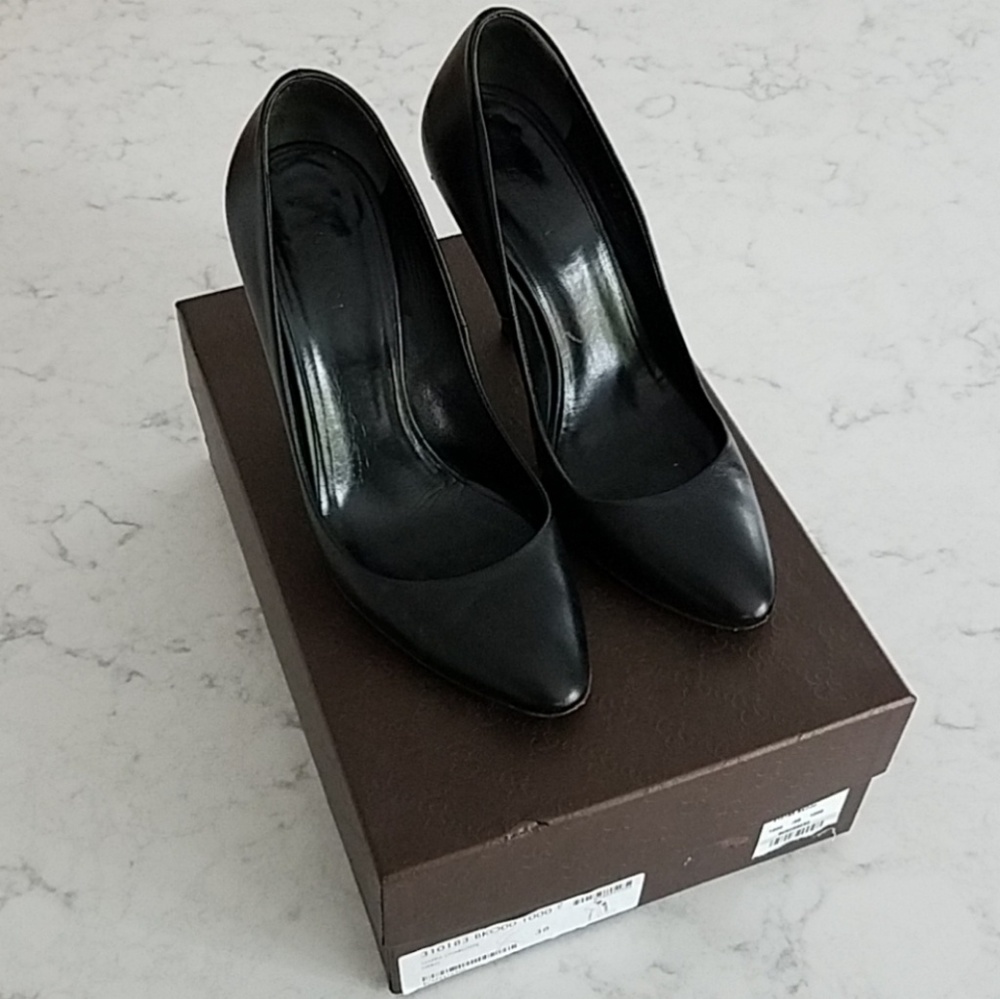 SOLD - GUGCI Nappa Charlotte Heels - Size 8 - Picture 3 of 7
